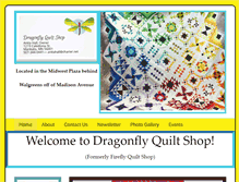 Tablet Screenshot of fireflyquiltshop.com